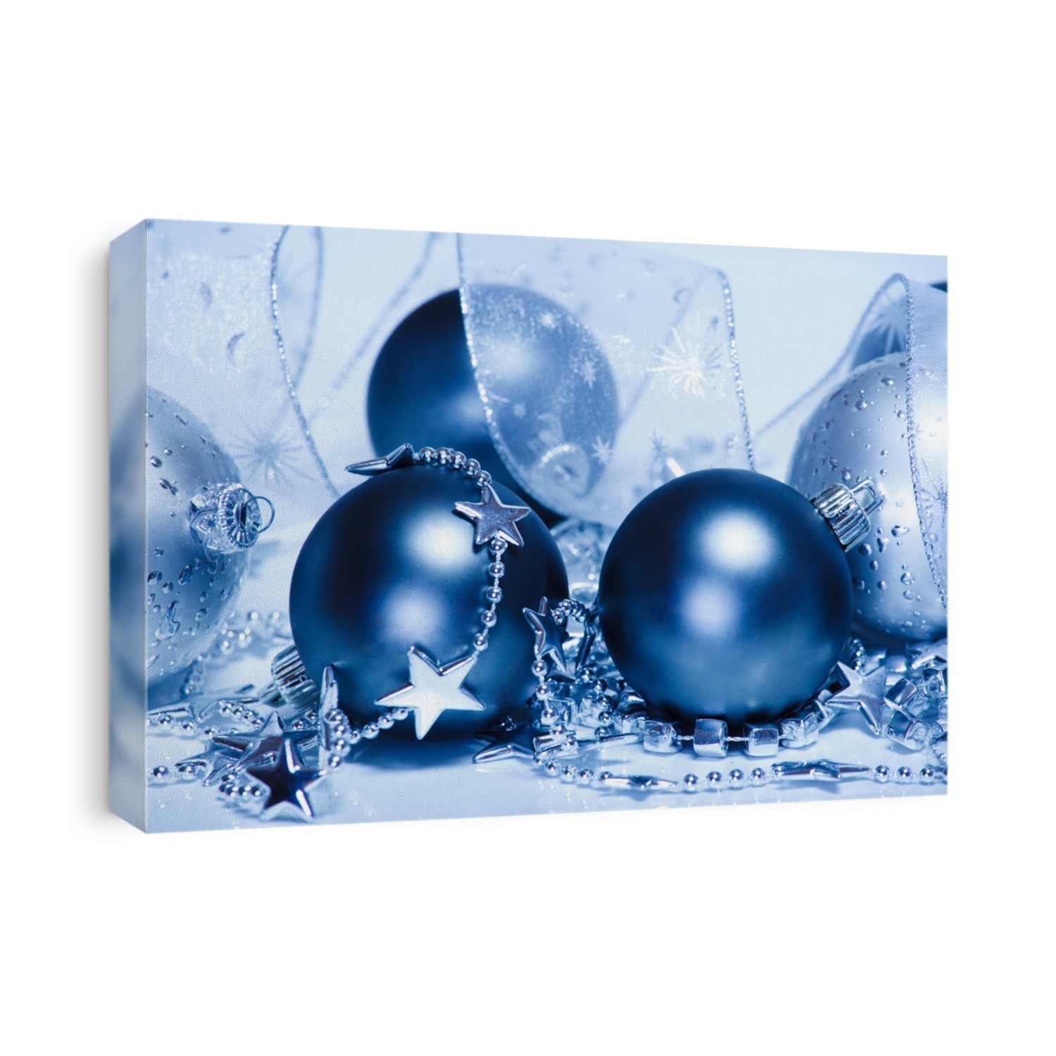 Silver and blue Christmas decoration