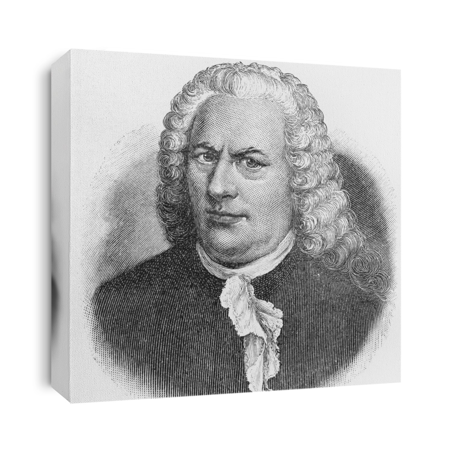 Johann Sebastian Bach - Picture from Meyers Lexicon books written in German language. Collection of 21 volumes published between 1905 and 1909.